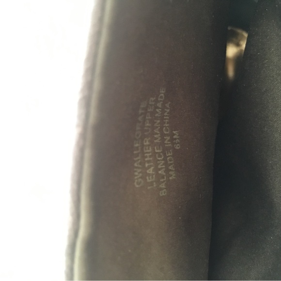 Guess Taupe/Green Stiletto Leather Peep-Toe Boot/Bootie w Buckle Accent. Sz 6.5 - Picture 6 of 6